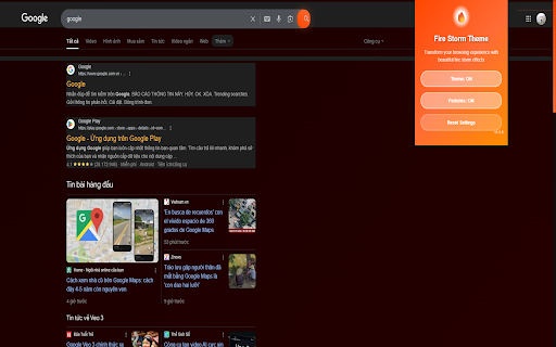 Fire Storm Theme Extension screenshot 1