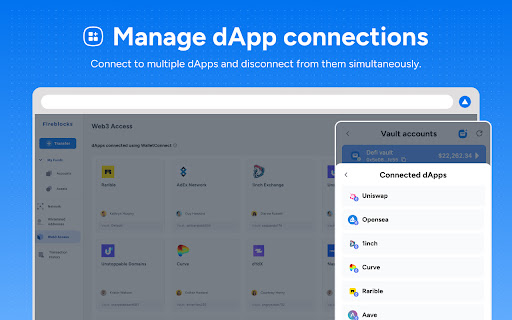 Fireblocks DeFi extension screenshot 1