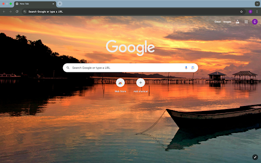 fishing boat and sunset screenshot 1