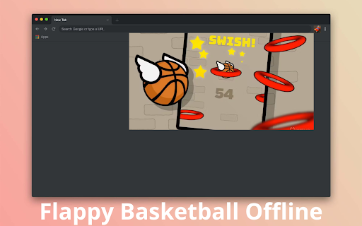 Flappy Basketball Offline screenshot 1