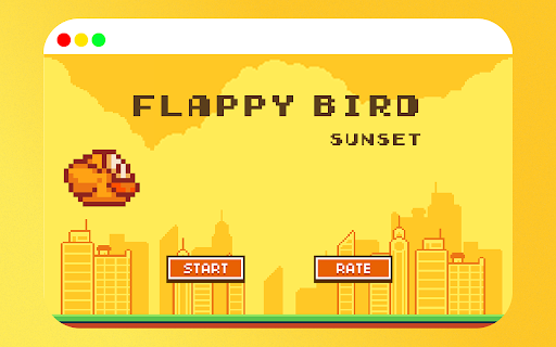 Flappy Bird Sunset screenshot 1