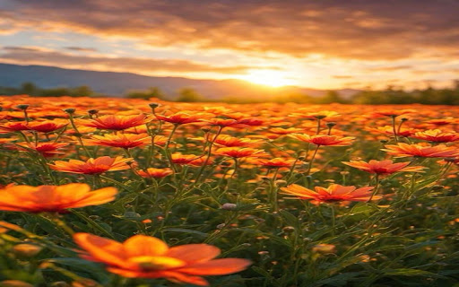 flower field wallpaper screenshot 1