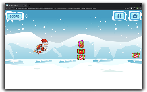 Flying Santa Gifts Game - HTML5 Game screenshot 1