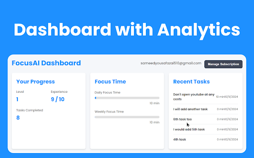 Focus AI - AI-Powered Focus & Website Blocker screenshot 1