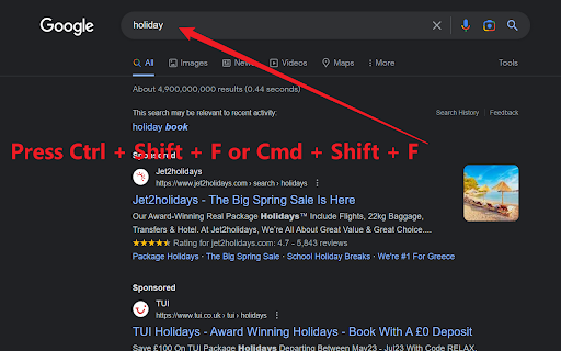 Focus On Search screenshot 1