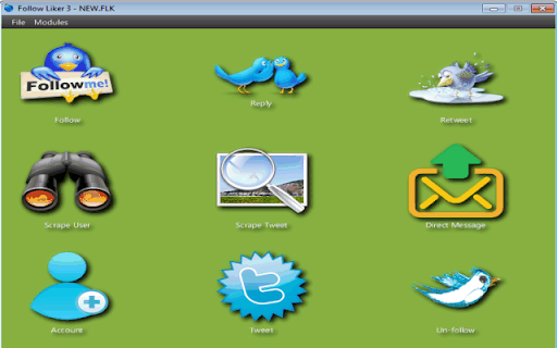 FollowLiker Twitter Software & Instagram Bot screenshot 1