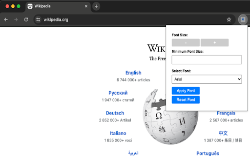 Font Manager screenshot 1