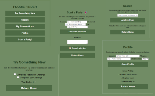 Foodie Finder screenshot 1