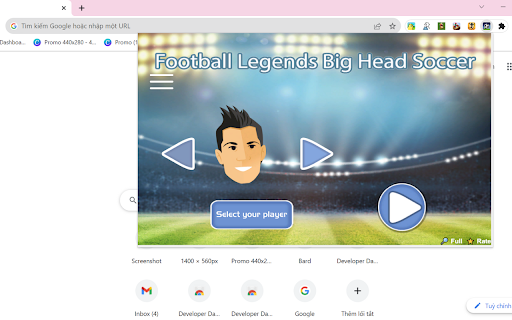 Football Legends Unblocked Game screenshot 1