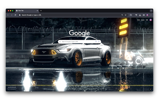 Ford Mustang GT White (Live Wallpaper) screenshot 1