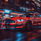 Ford Mustang Red City Live Wallpaper logo