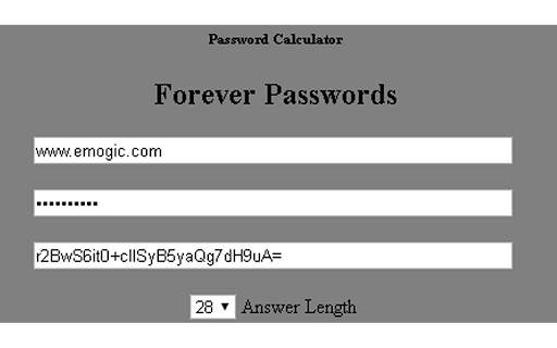 Forever Passwords by Emogic screenshot 1