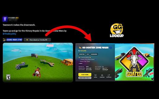 Fortnite Island Lookup screenshot 1