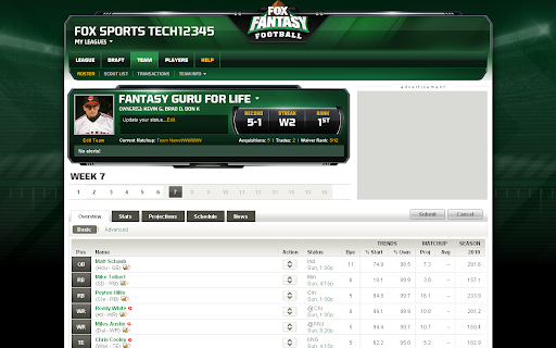 FOX Fantasy Football screenshot 1