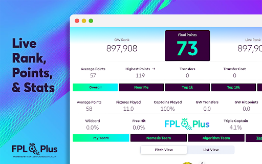 FPL Plus by fantasyfootballfix.com screenshot 1