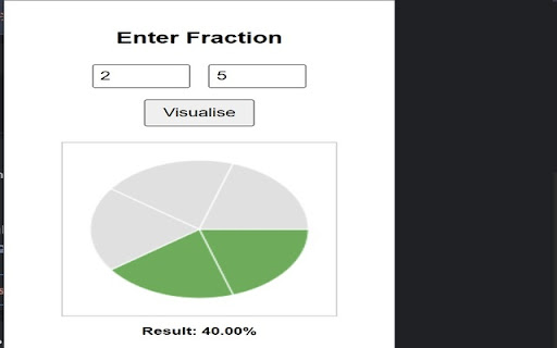 Fraction Pie Visualiser screenshot 1