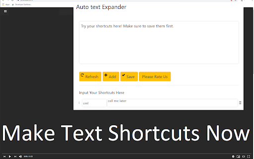 Free Auto Text Expander for Google Chrome™ screenshot 1