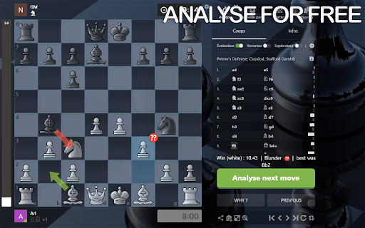 Free Chess Analyser screenshot 1