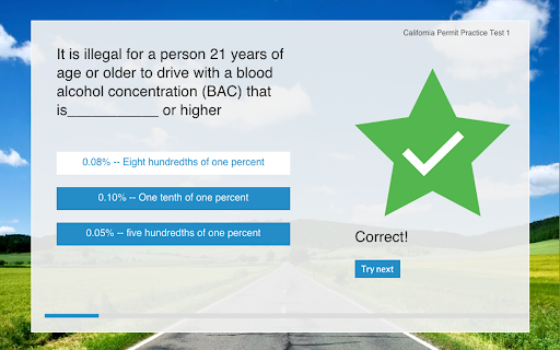 Free Driver License Permit Practice Tests screenshot 1