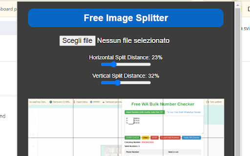 Free Image Splitter screenshot 1