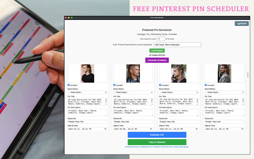 Free Pinterest Pin Scheduler screenshot 1