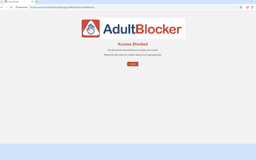 Free simple Adult Blocker with password screenshot 1