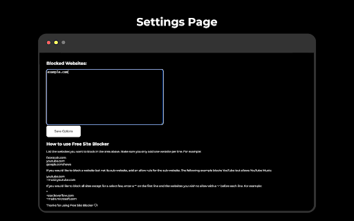 Free Site Blocker screenshot 1