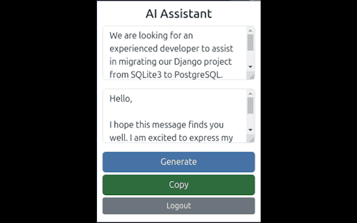 Freelancer AI Assistant screenshot 1