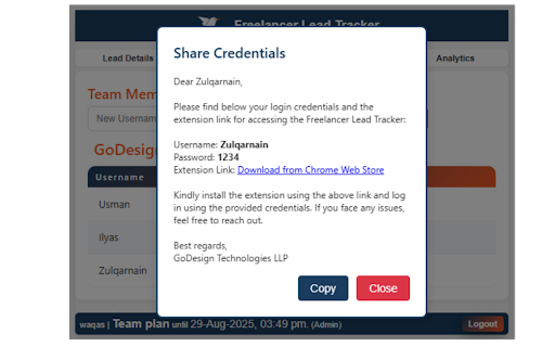 Freelancer Lead Tracker screenshot 1