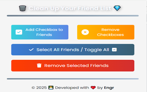 Friend Select & Remove Pro screenshot 1