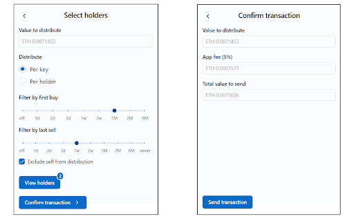 Friendtech dividends screenshot 1