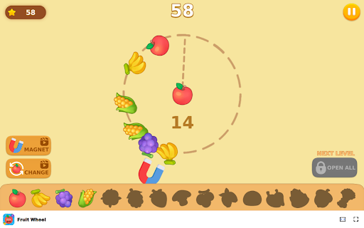Fruit Wheel Game - Merge items for bigger and better combinations! screenshot 1