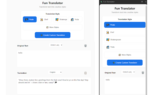 Fun Translator screenshot 1