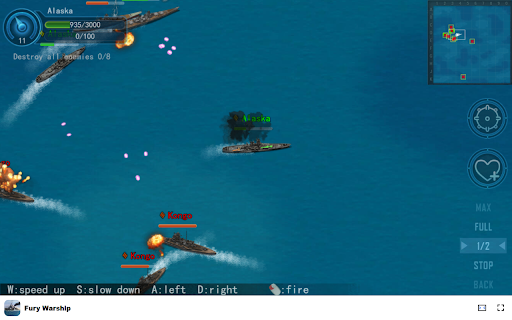 Fury Warship Game - Experience intense ship-to-ship warfare! screenshot 1