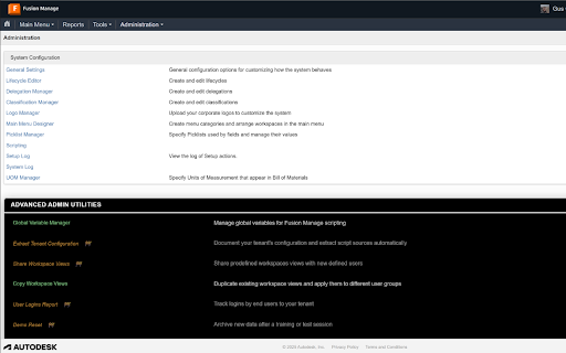 Fusion Manage Advanced Admin Utilities screenshot 1