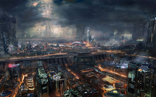 Futuristic Cityscape screenshot 1