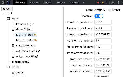 Galacean DevTools screenshot 1