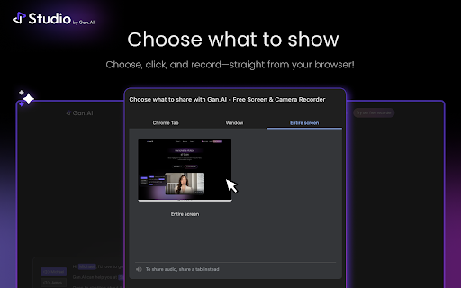 Gan.AI - Free Screen & Camera Recorder screenshot 1