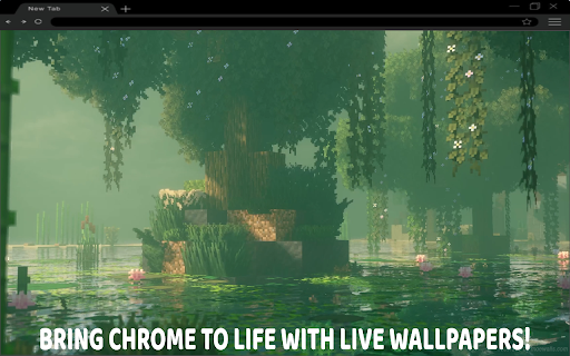 Garden Lake Minecraft Live Wallpaper screenshot 1