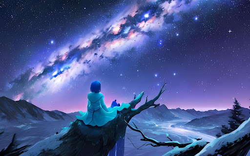 Gazing at the Milky Way from the Mountain Peak screenshot 1