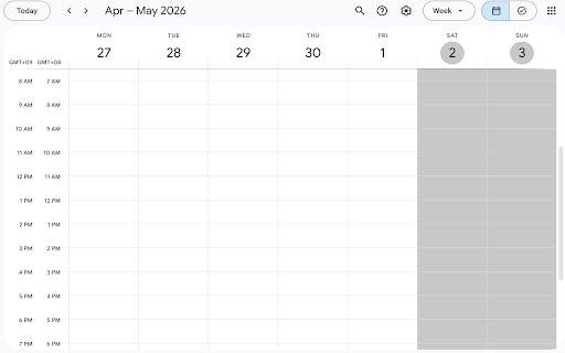 Gcal Weekend Highlighter screenshot 1