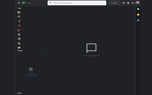 GChat Dark Mode screenshot 1