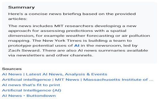 Gemini News Brief screenshot 1