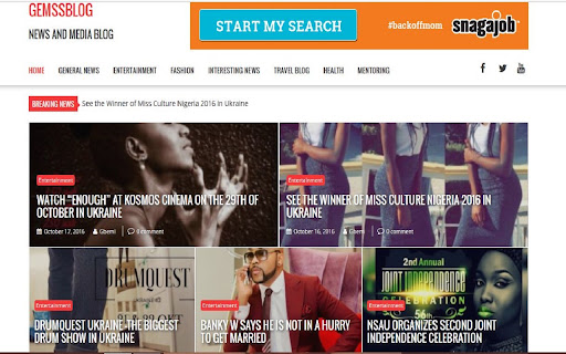 GEMSBLOG screenshot 1