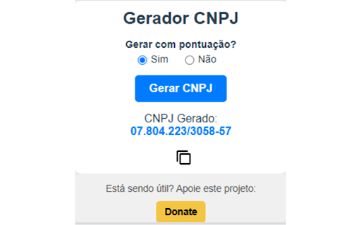 Gerador CNPJ screenshot 1