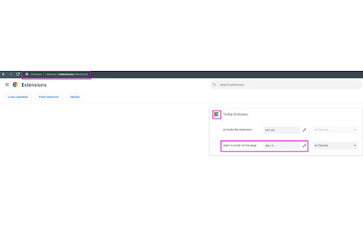German Dictionary in Tooltip screenshot 1