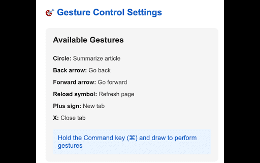 Gesture Control with Article Summarizer screenshot 1