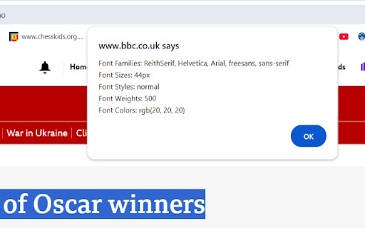 Get Font details screenshot 1