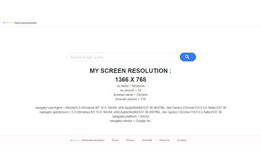 Get Screen Resolution screenshot 1