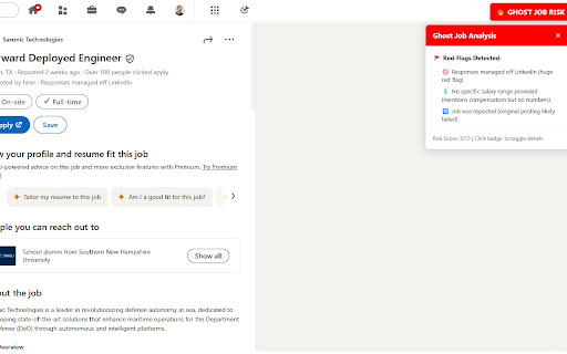 Ghost Job Detector screenshot 1